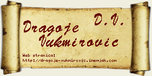 Dragoje Vukmirović vizit kartica